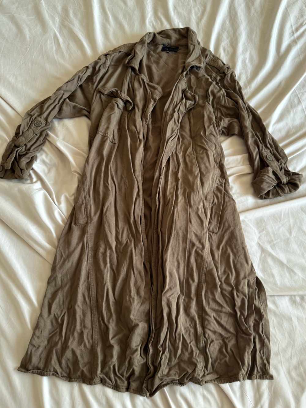 BE COOL Taupe Longline Cardigan